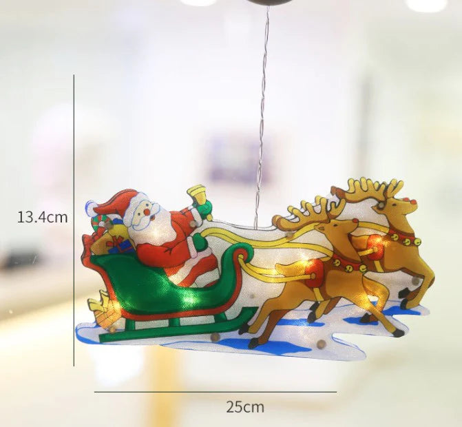 【🎄🎄Vytvorte slávnostnú atmosféru】Zaveste vianočné svetielka na okná