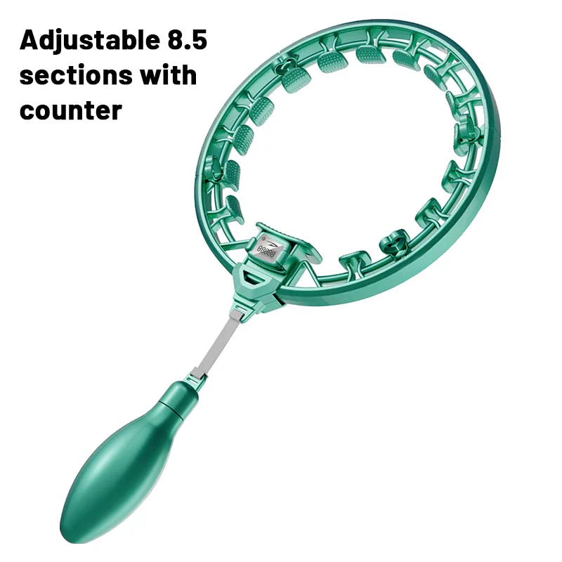 【🥰Ideálna voľba pre domáce fitness!】Inteligentný nastaviteľný masážny prístroj Hula Hoop