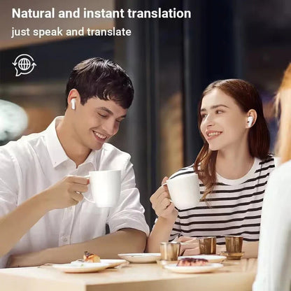 【🔋 Malý a prenosný, rýchly a presný preklad 75 jazykov v reálnom čase】Bezdrôtové slúchadlá OWS Bluetooth 5.4 s AI prekladom (vhodné pre iOS a Android)
