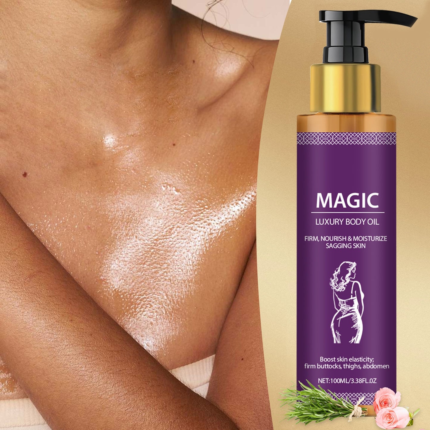 【🎁Druhý kus zadarmo】Moisturizing skin and relieving dryness with magical body care oil