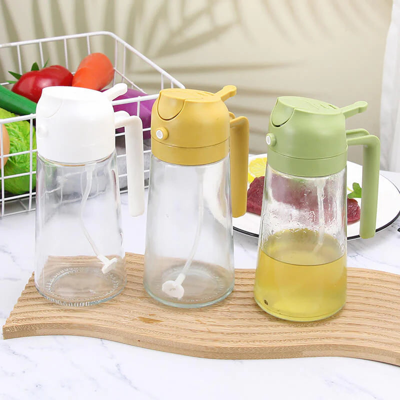 Kétcélú porlasztó olajos flakon