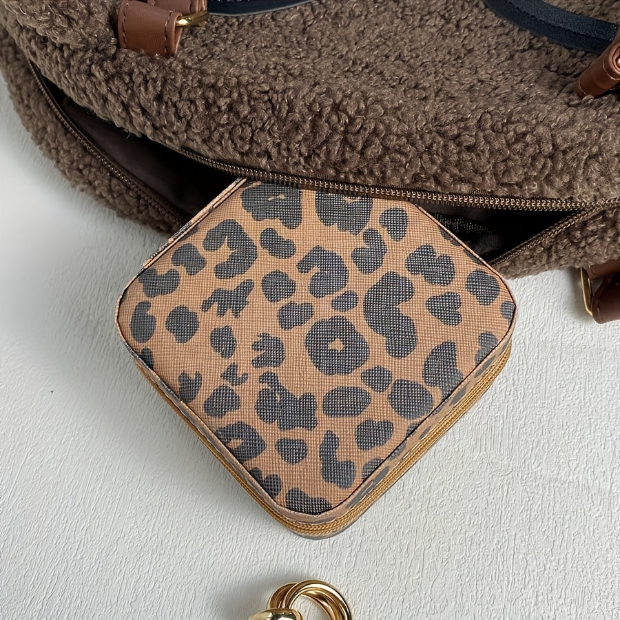 【💎 Veľmi vhodné na cesty aj domáce uskladnenie!】Kožená šperkovnica