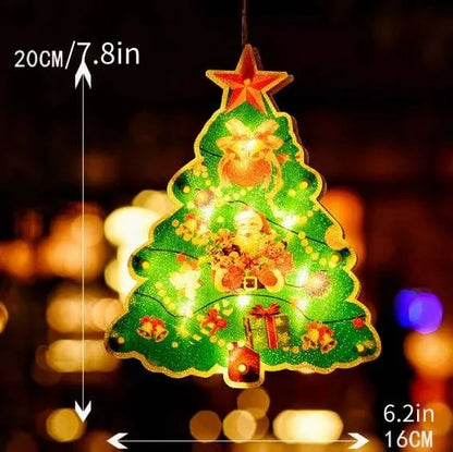 【🎄🎄Vytvorte slávnostnú atmosféru】Zaveste vianočné svetielka na okná