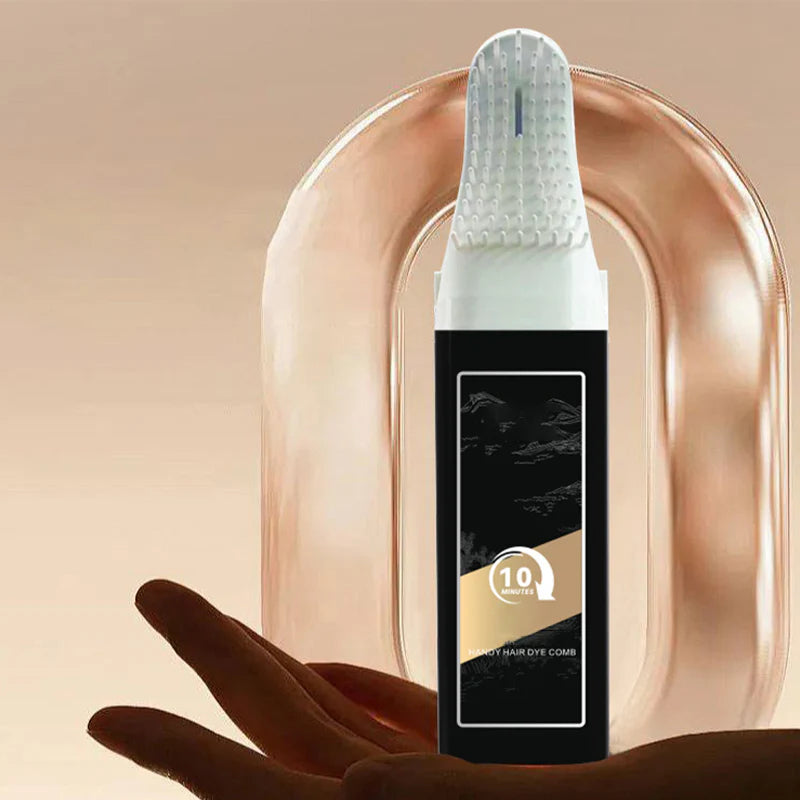 【🥰Pohodlné a rýchle】Prenosný bezpečný hrebeň na farbenie vlasov