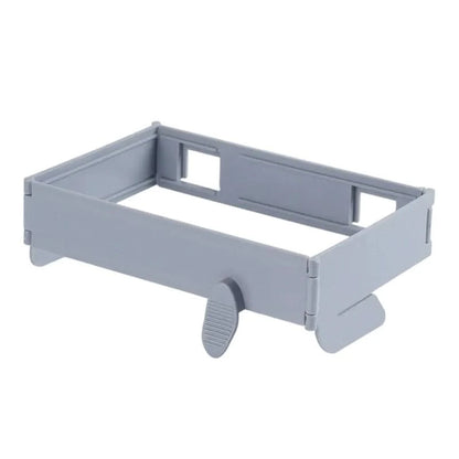 【🔧 Ušetrite miesto v kuchyni, kúpeľni alebo práčovni】Skladací držiak na odpadkové vrecia na montáž na stenu, nie je potrebné vŕtanie