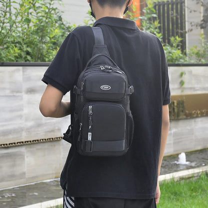 【💪🏻Najlepší pomocník, keď idete von】Nastaviteľná náprsná taška z oxfordskej látky