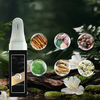 【🥰Pohodlné a rýchle】Prenosný bezpečný hrebeň na farbenie vlasov