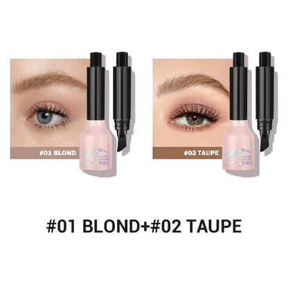 【🎁Druhý kus zadarmo】Tekutá ceruzka na obočie so zahnutým štetcom a dipom