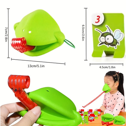 【🐸 Je to vzdelávacie a zábavné a dokáže to aj zmierniť stres!】Frog mouth sticking out tongue desktop children's toy