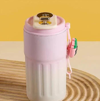 【🌡️ ☕ Vychutnajte si kávu s ľahkosťou pri ideálnej teplote!】Hrnček na kávu s ukazovateľom teploty