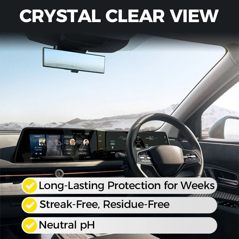 【🎁 Čím viac nakúpite, tým viac zliav získate】Stierač s mikromolekulárnym povlakom proti zahmlievaniu – udržuje čelné sklo čisté a bez zahmlenia
