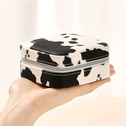 【💎 Veľmi vhodné na cesty aj domáce uskladnenie!】Kožená šperkovnica