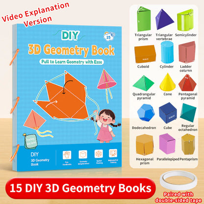 【👶🏻👶🏻Zaujímavá výučba】Učebnica o 3D geometrii s ťahaním šnúrok