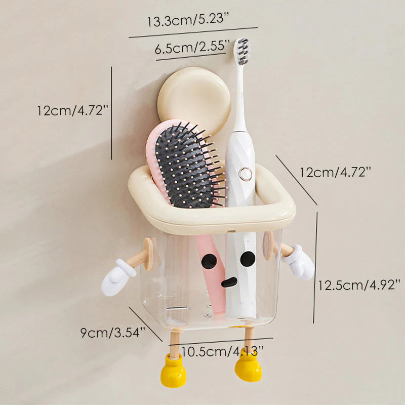 Úložný box s prísavkou do kúpeľne