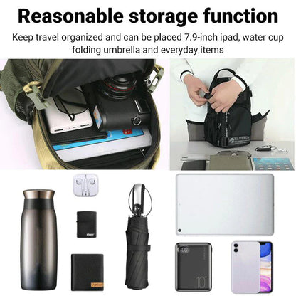 【💪🏻Najlepší pomocník, keď idete von】Nastaviteľná náprsná taška z oxfordskej látky