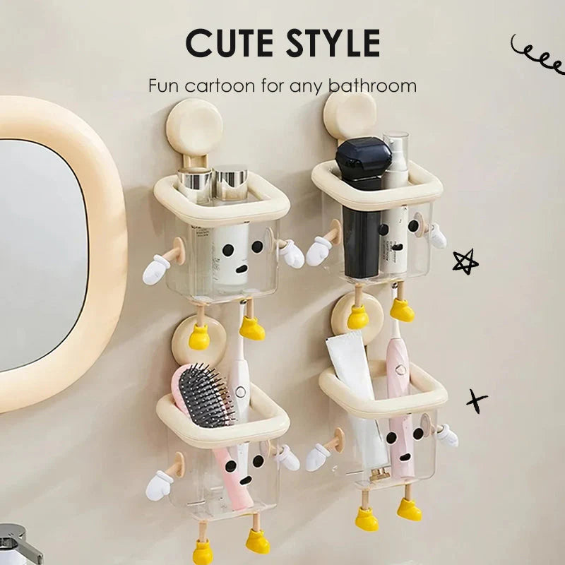 Úložný box s prísavkou do kúpeľne