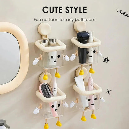 Úložný box s prísavkou do kúpeľne