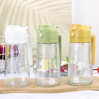 Kétcélú porlasztó olajos flakon