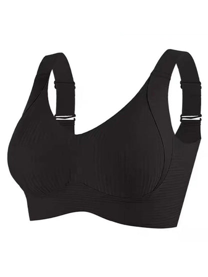 🎁Kúpte 1 a získajte 2 balenia🎁Dámska podprsenka Push Up s rebrovaním a nastaviteľnou bezdrôtovou technológiou