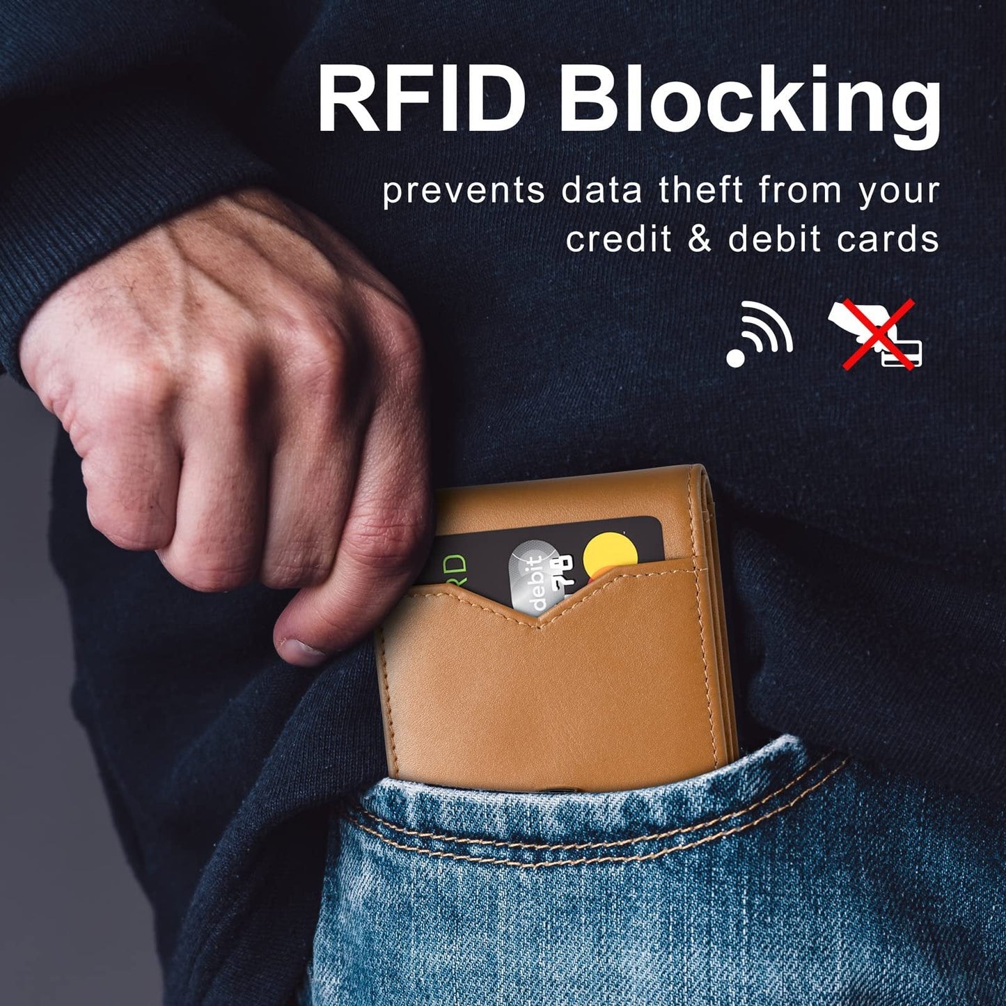 👛👛Pánska ultra tenká peňaženka s RFID blokovaním