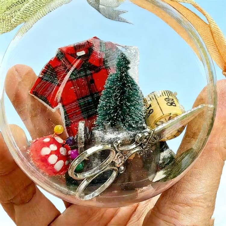 【🎄🎄Najlepší vianočný darček🎅🏻🎅🏻】Vianočné ozdoby na šitie – snehové gule