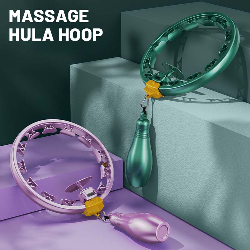 【🥰Ideálna voľba pre domáce fitness!】Inteligentný nastaviteľný masážny prístroj Hula Hoop